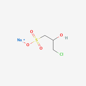 PubChem molecular structure for Sodium 3-Chloro-2-hydroxypropanesulfonate (CHPS-Na)