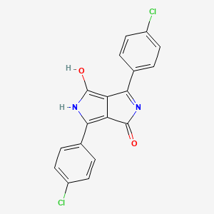 PubChem structure for Diketopyrrolopyrrole Red